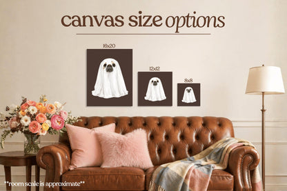 Spooky Pug Bedazzle Canvas Kit