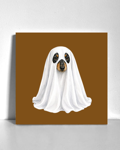 Spooky Dachshund Bedazzle Canvas Kit