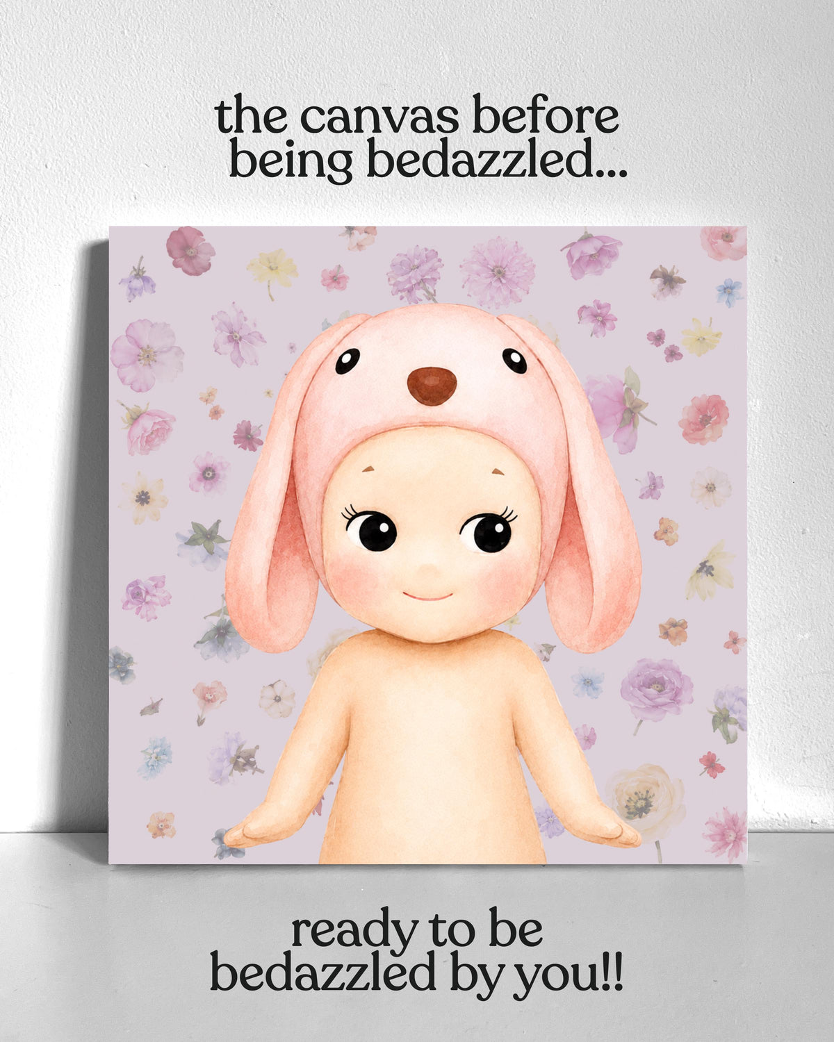 Bunny Sonny Bedazzle Canvas Kit
