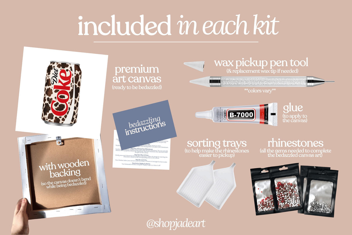 Country Diet Cola Bedazzle Canvas Kit
