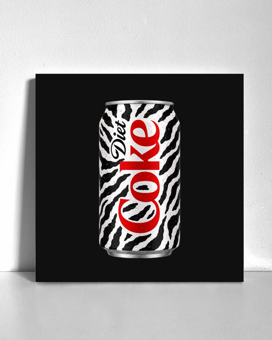 Zebra Diet Cola Bedazzle Canvas Kit