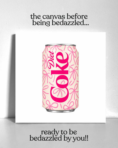 Bow Diet Cola Bedazzle Canvas Kit