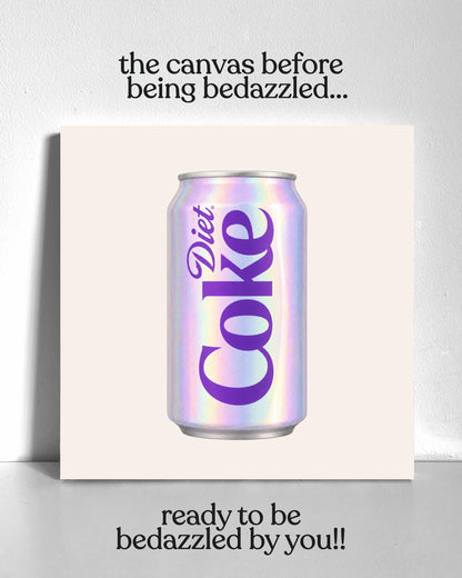 Iridescent Diet Cola Bedazzle Canvas Kit