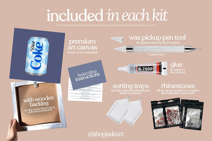 Cloud Diet Cola Bedazzle Canvas Kit