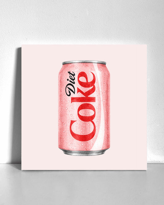 Pink Diet Cola Bedazzle Canvas Kit