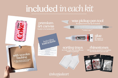 Star Diet Cola Bedazzle Canvas Kit