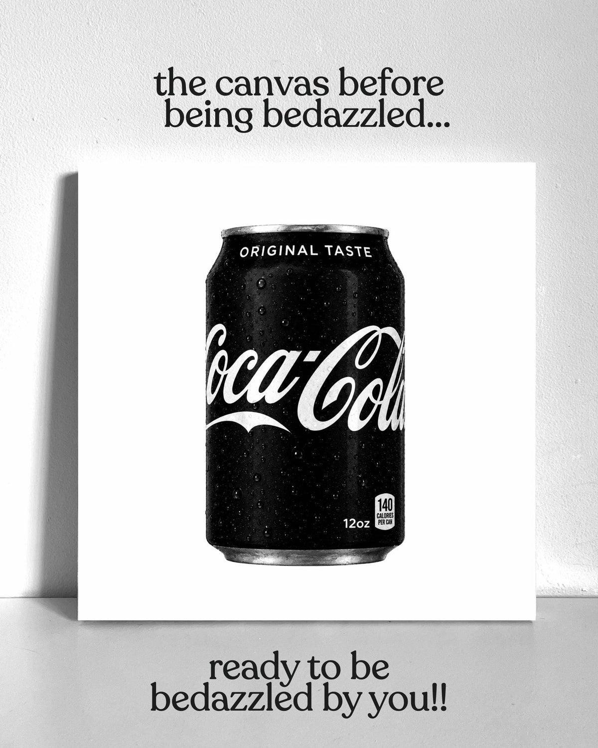 Black Soda Bedazzle Canvas Kit
