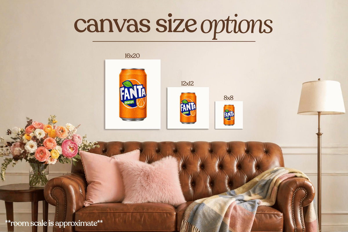 Orange Fanta Bedazzle Canvas Kit