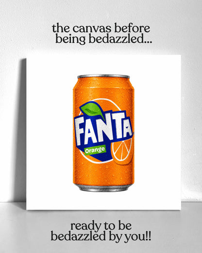 Orange Fanta Bedazzle Canvas Kit