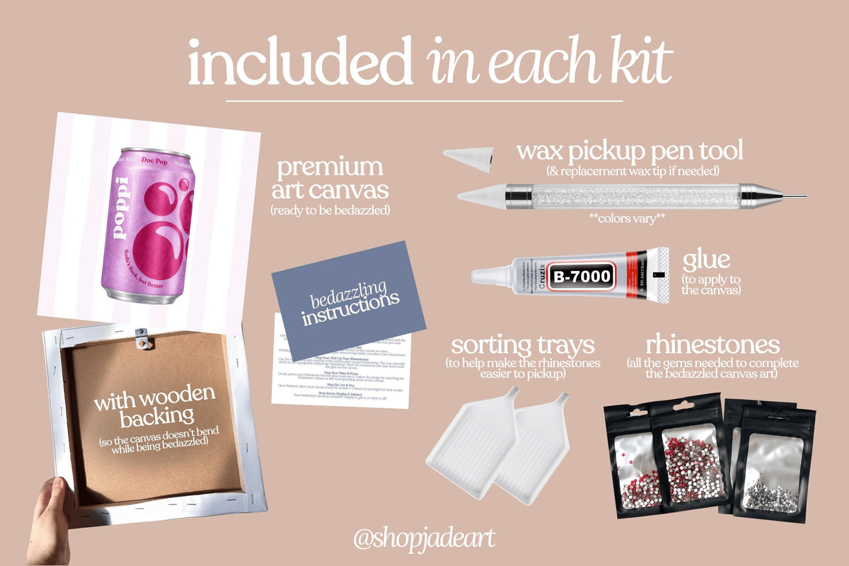 Doc Pop Poppi Bedazzle Canvas Kit
