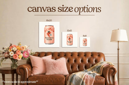 Strawberry Vanilla Olipop Bedazzle Canvas Kit