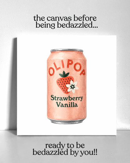 Strawberry Vanilla Olipop Bedazzle Canvas Kit