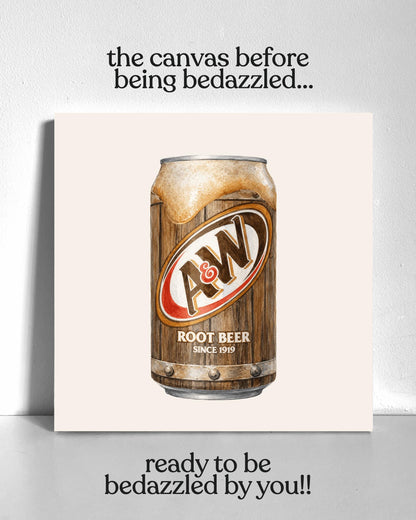 A&W Root Beer Bedazzle Canvas Kit