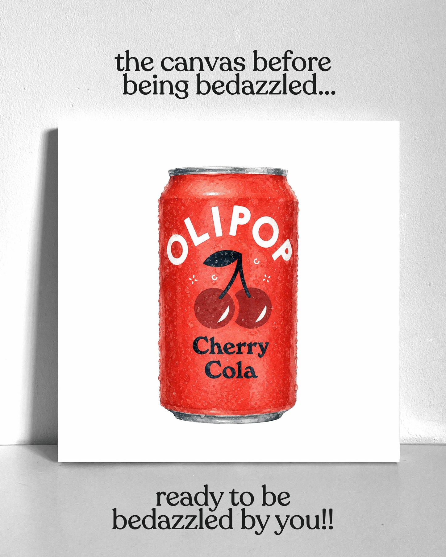 Cherry Cola Olipop Bedazzle Canvas Kit