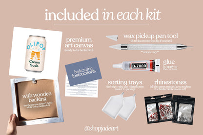 Cream Soda Olipop Bedazzle Canvas Kit