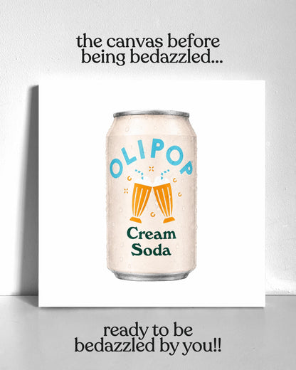 Cream Soda Olipop Bedazzle Canvas Kit