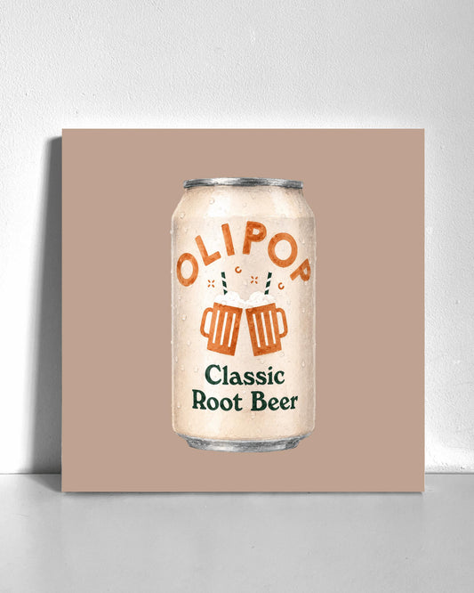 Root Beer Olipop Bedazzle Canvas Kit