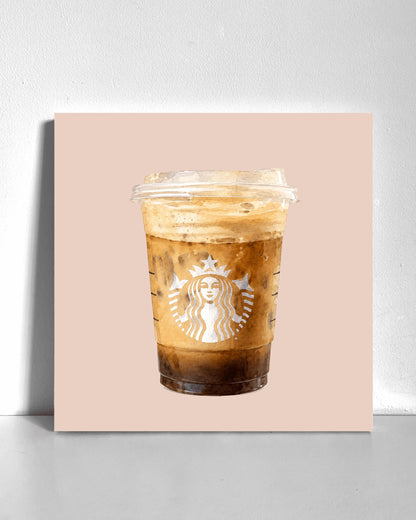 Iced Coffee Bedazzle Canvas Kit