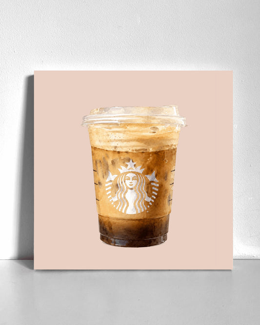 Iced Coffee Bedazzle Canvas Kit