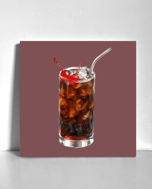 Iced Cherry Soda Bedazzle Canvas Kit
