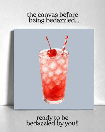 Iced Shirley Temple Bedazzle Canvas Kit
