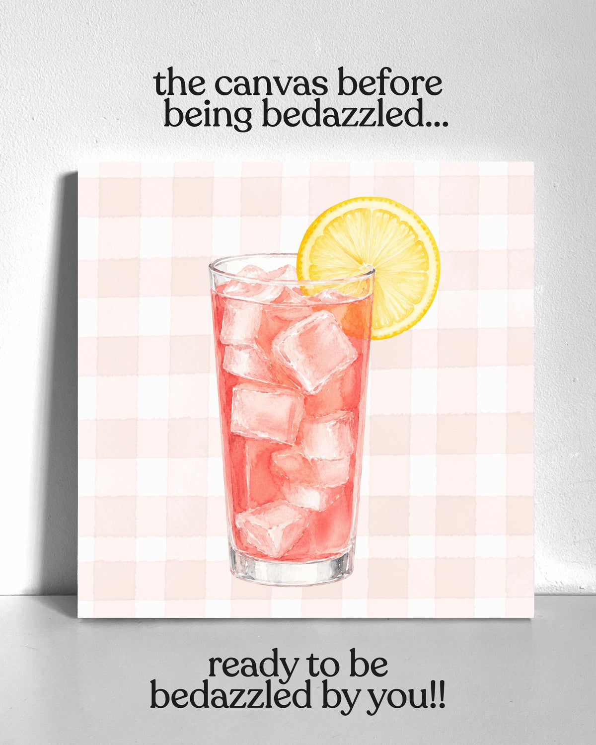 Pink Lemonade Bedazzle Canvas Kit