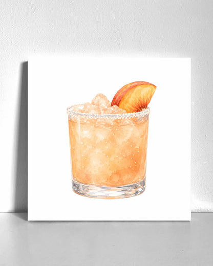 Peach Drink Bedazzle Canvas Kit
