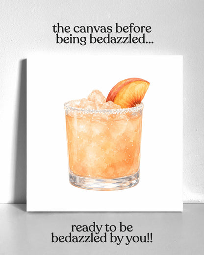 Peach Drink Bedazzle Canvas Kit
