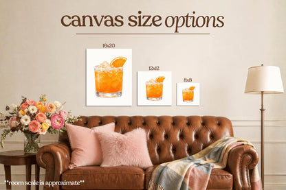 Orange Drink Bedazzle Canvas Kit