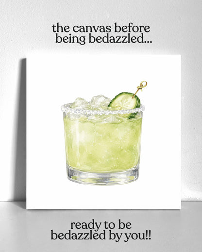 Cucumber Drink Bedazzle Canvas Kit