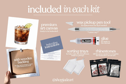Crisp Soda Bedazzle Canvas Kit