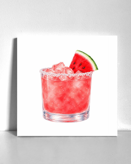 Watermelon Drink Bedazzle Canvas Kit