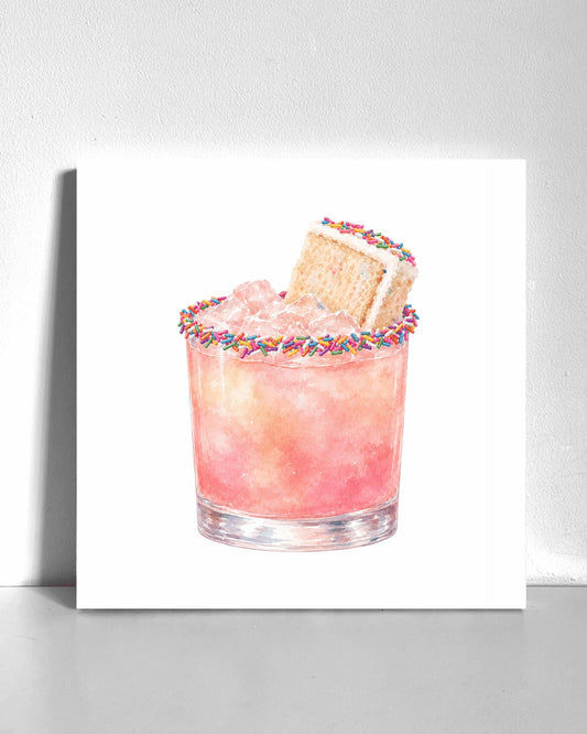Dessert Drink Bedazzle Canvas Kit