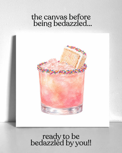 Dessert Drink Bedazzle Canvas Kit