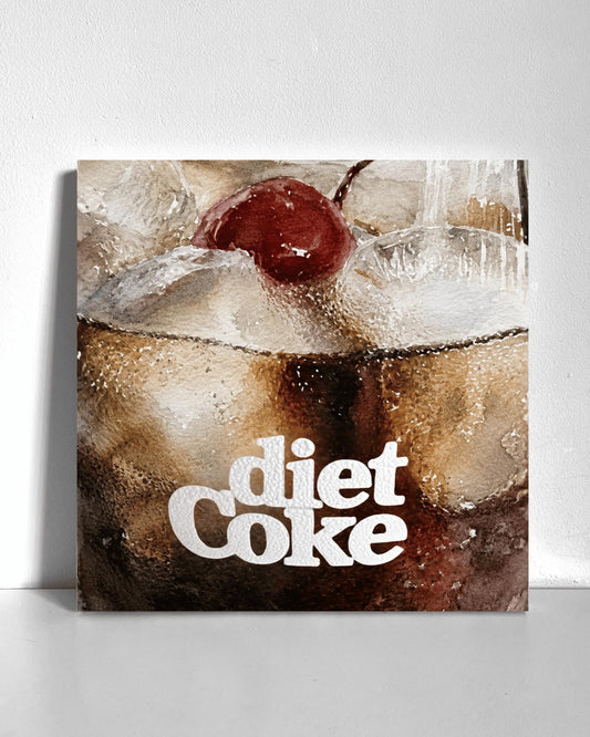 Vintage Soda Poster Bedazzle Canvas Kit
