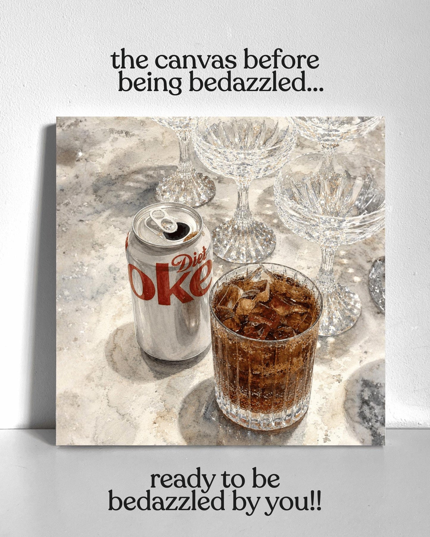 Fancy Soda Photo Bedazzle Canvas Kit