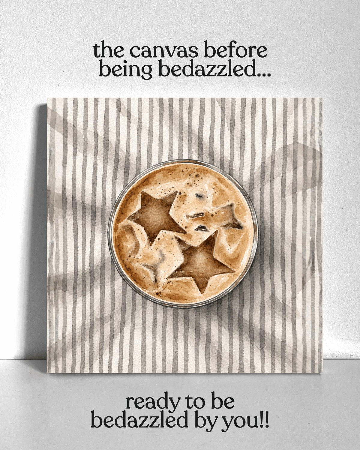 Star Coffee Bedazzle Canvas Kit