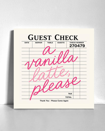 Vanilla Latte, Please Bedazzle Canvas Kit