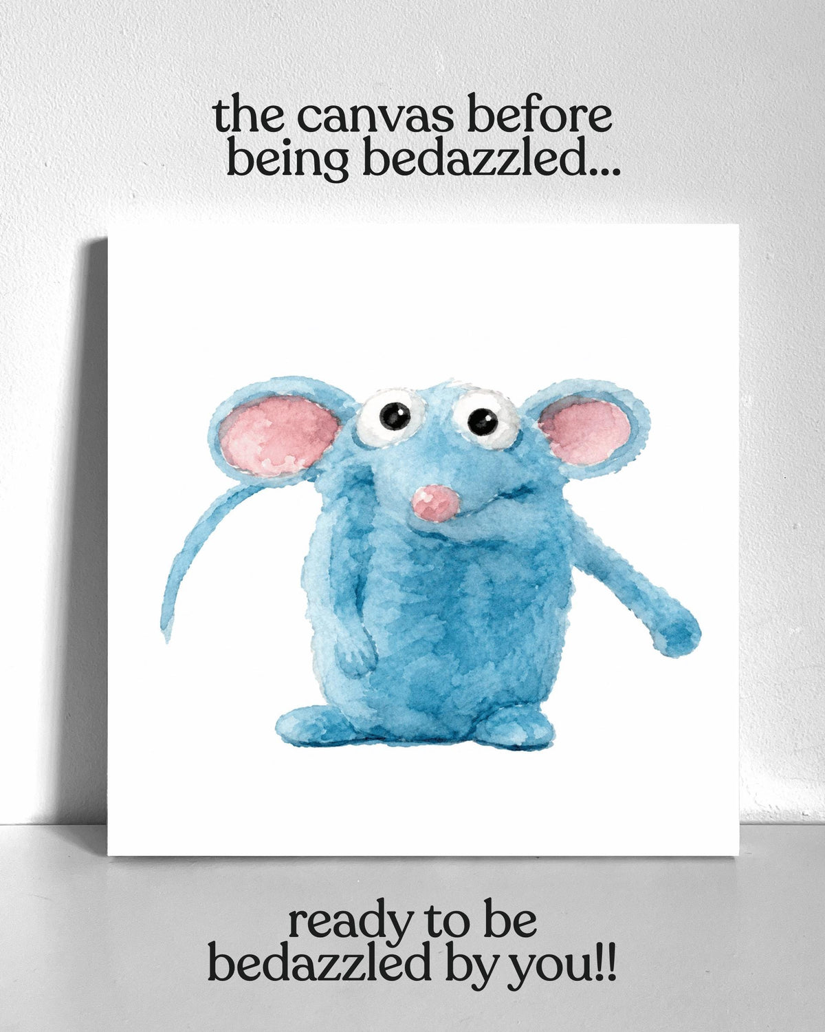Tutter the Mouse Bedazzle Canvas Kit