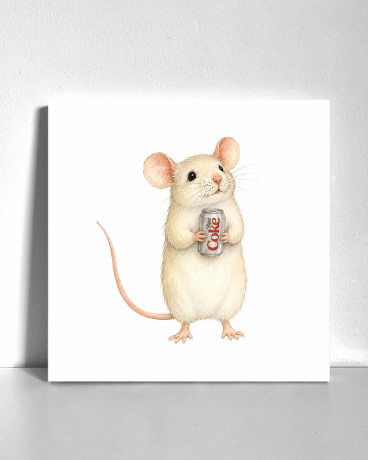Diet Cola Mouse Bedazzle Canvas Kit