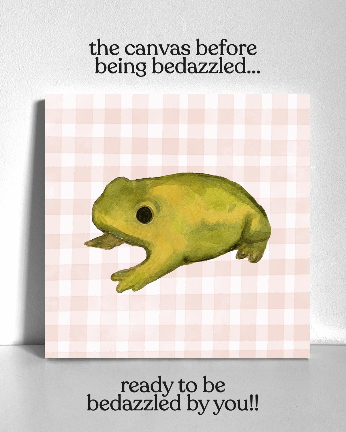 Frog Bedazzle Canvas Kit
