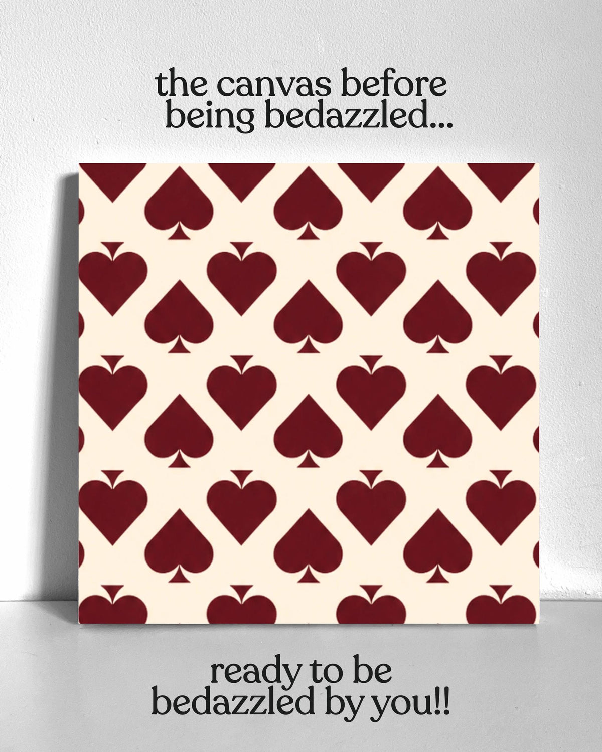 Spades Bedazzle Canvas Kit