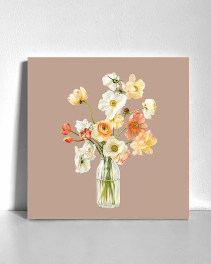 Flower Vase Bedazzle Canvas Kit