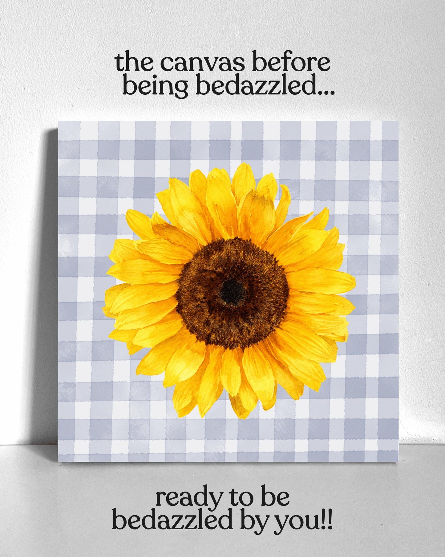 Sunflower Bedazzle Canvas Kit