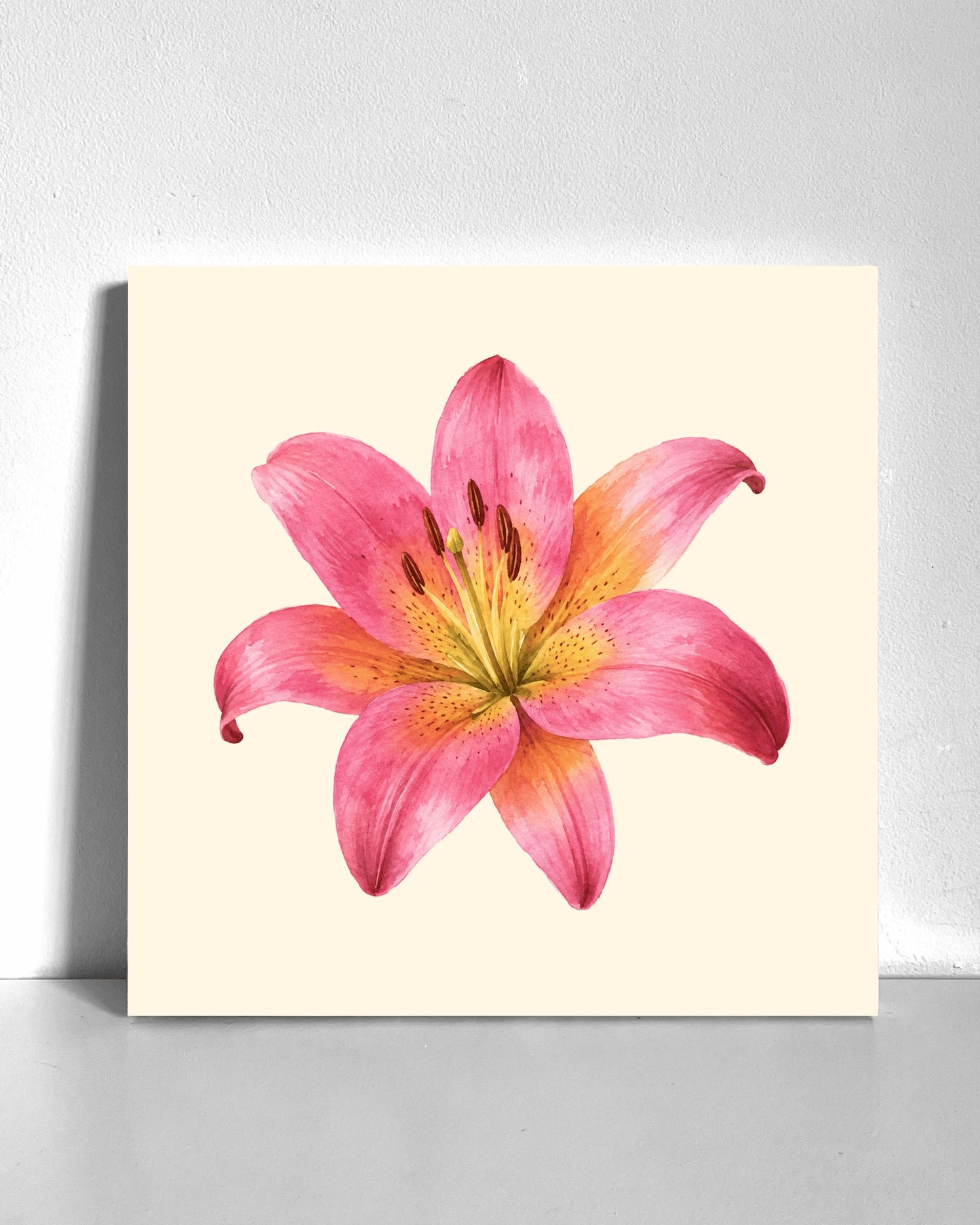Pink Lily Bedazzle Canvas Kit