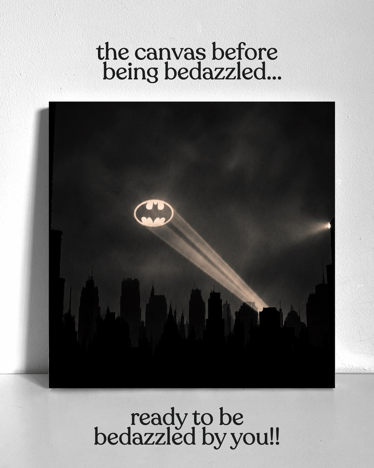 Bat Signal Bedazzle Canvas Kit