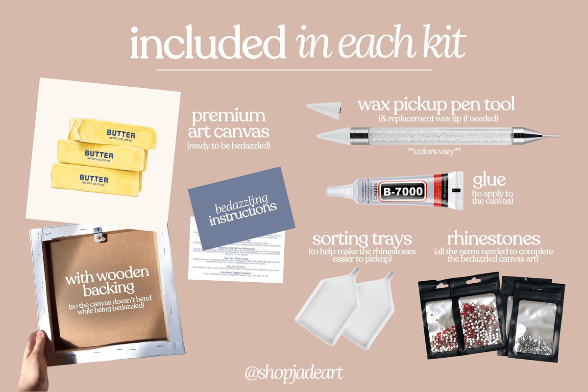 Butter Bedazzle Canvas Kit