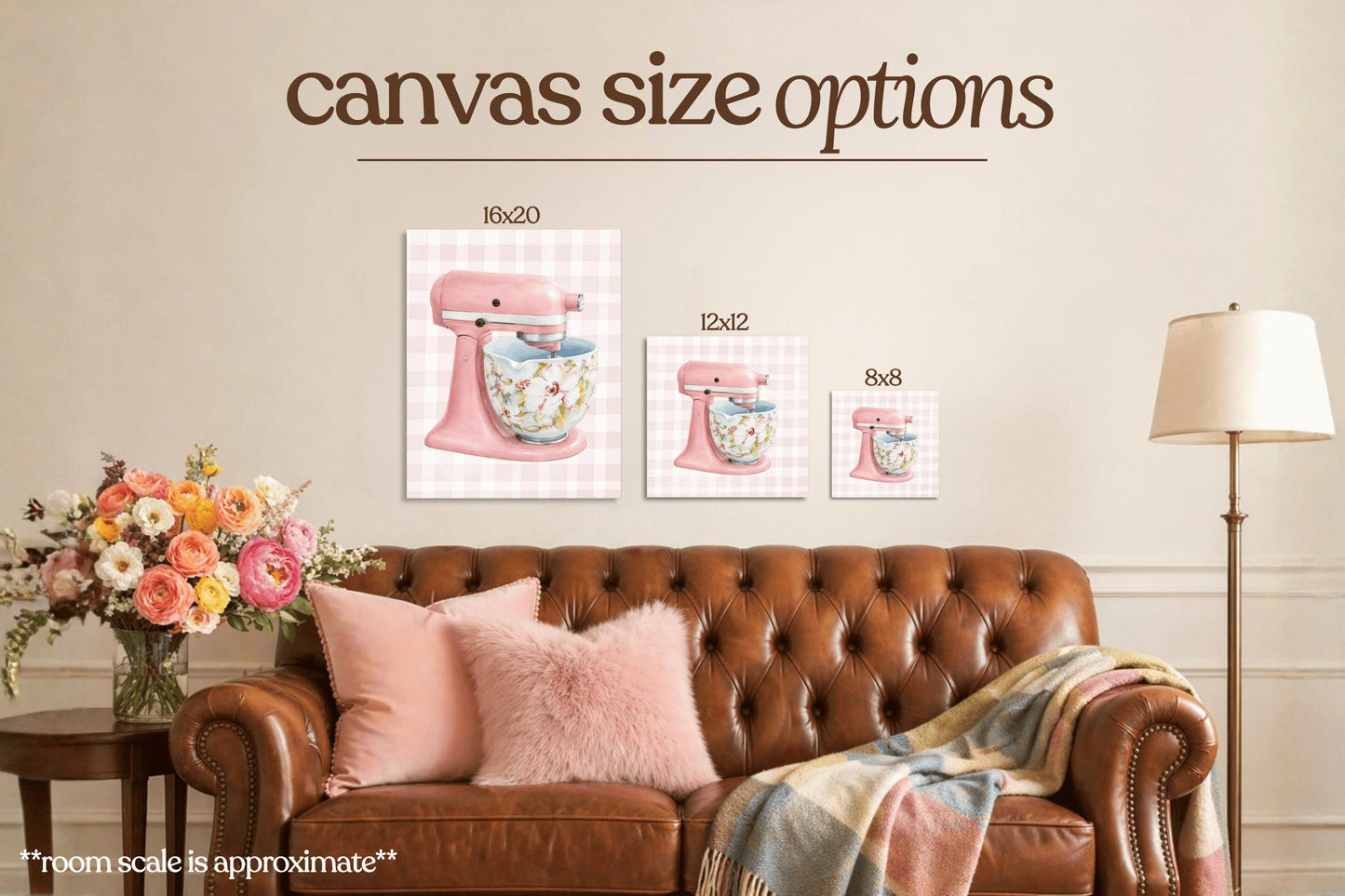 Pink Kitchen Mixer Bedazzle Canvas Kit