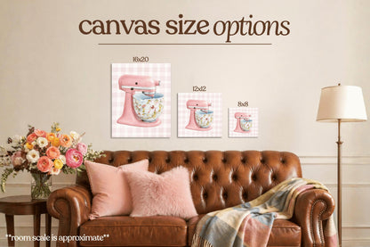 Pink Kitchen Mixer Bedazzle Canvas Kit