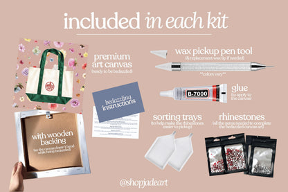 Trader Joes Bag Bedazzle Canvas Kit